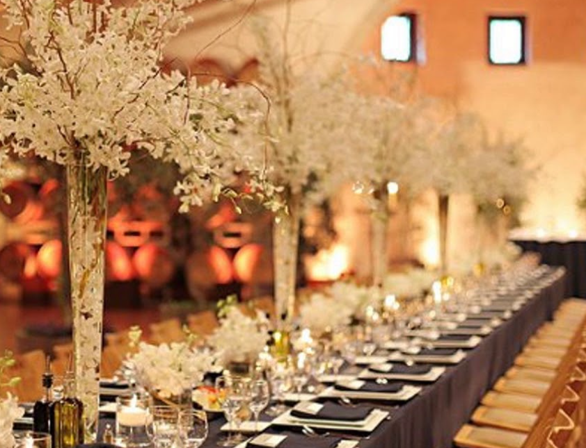 Elegant floral setup